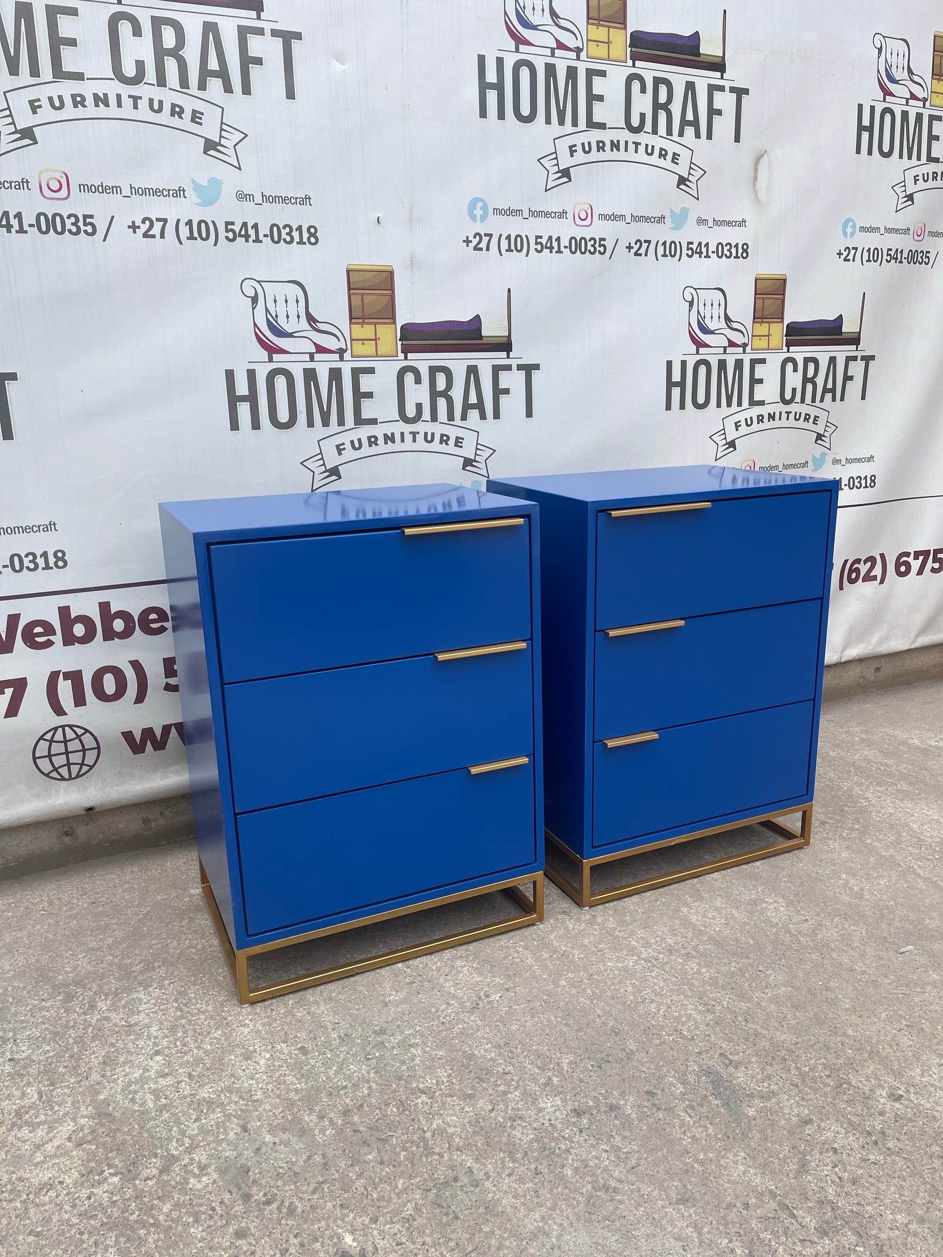 Thuli 3 Drawer Pedestals x 2