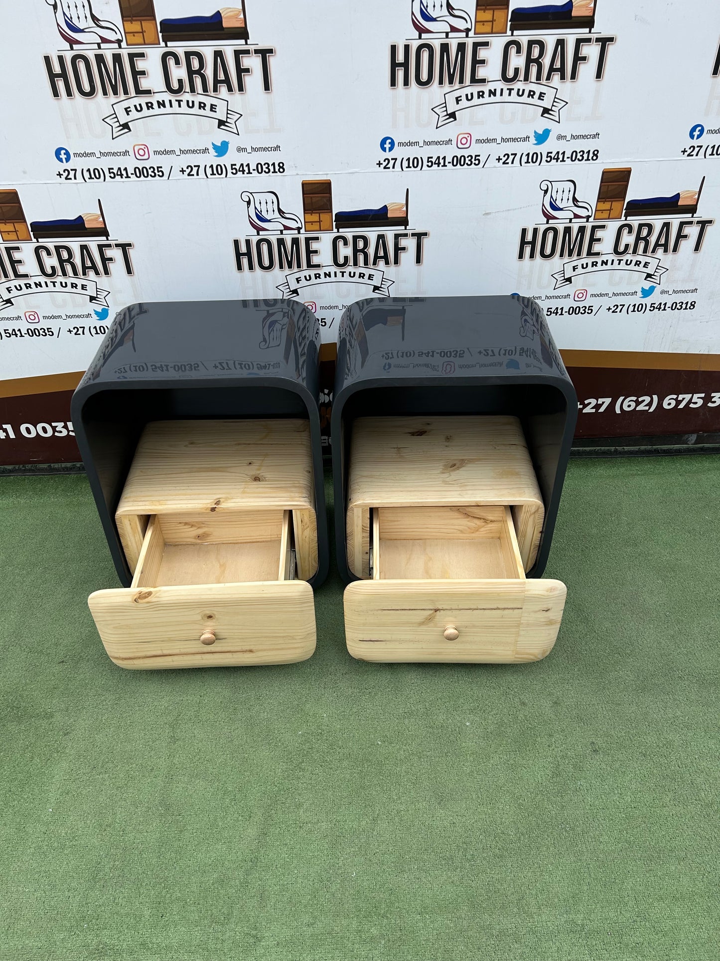 Nkhabiso - 1 Drawer Pedestals with Round Shape