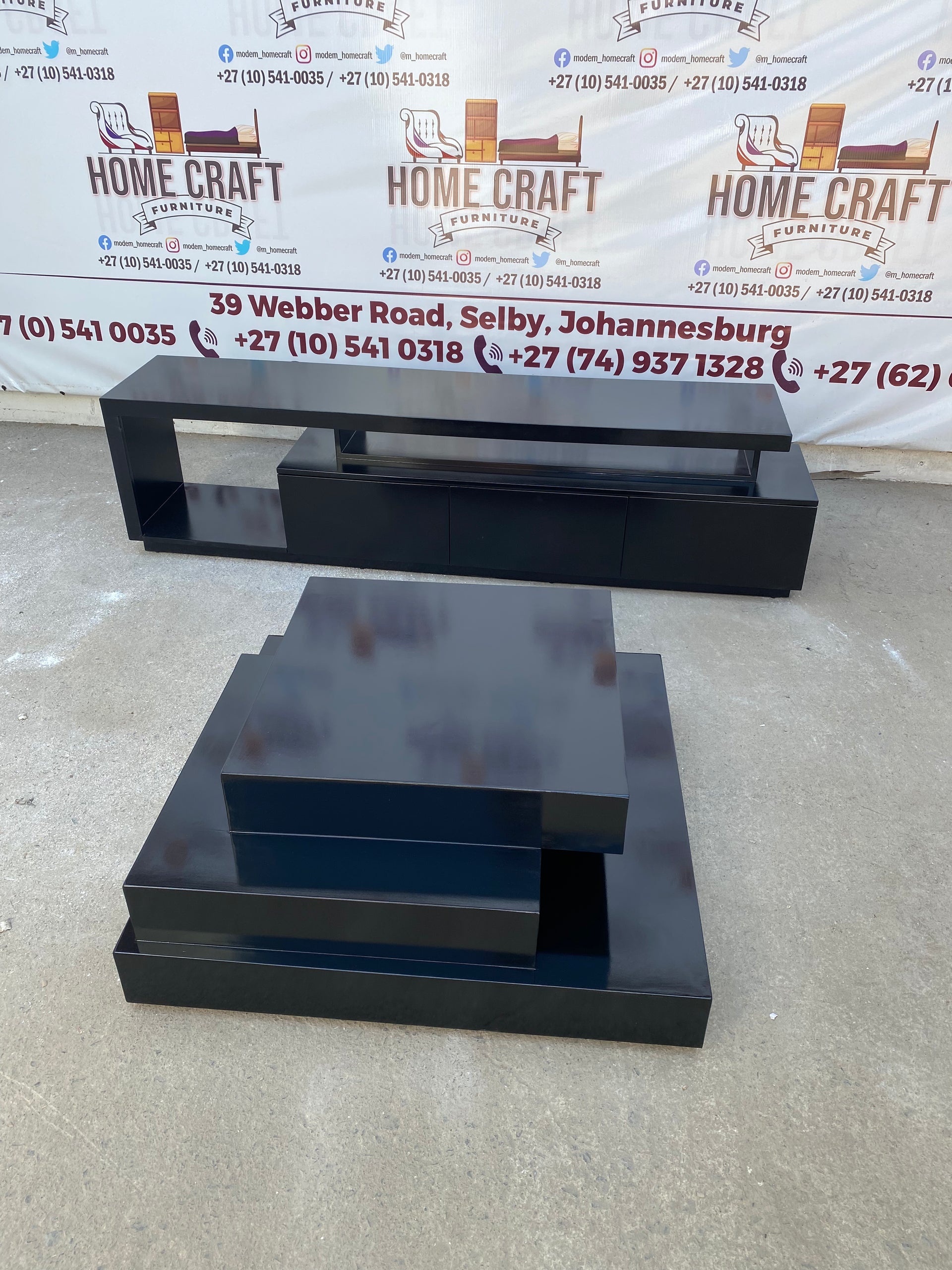 3 Drawer Tv Stand And Coffee Table Combo