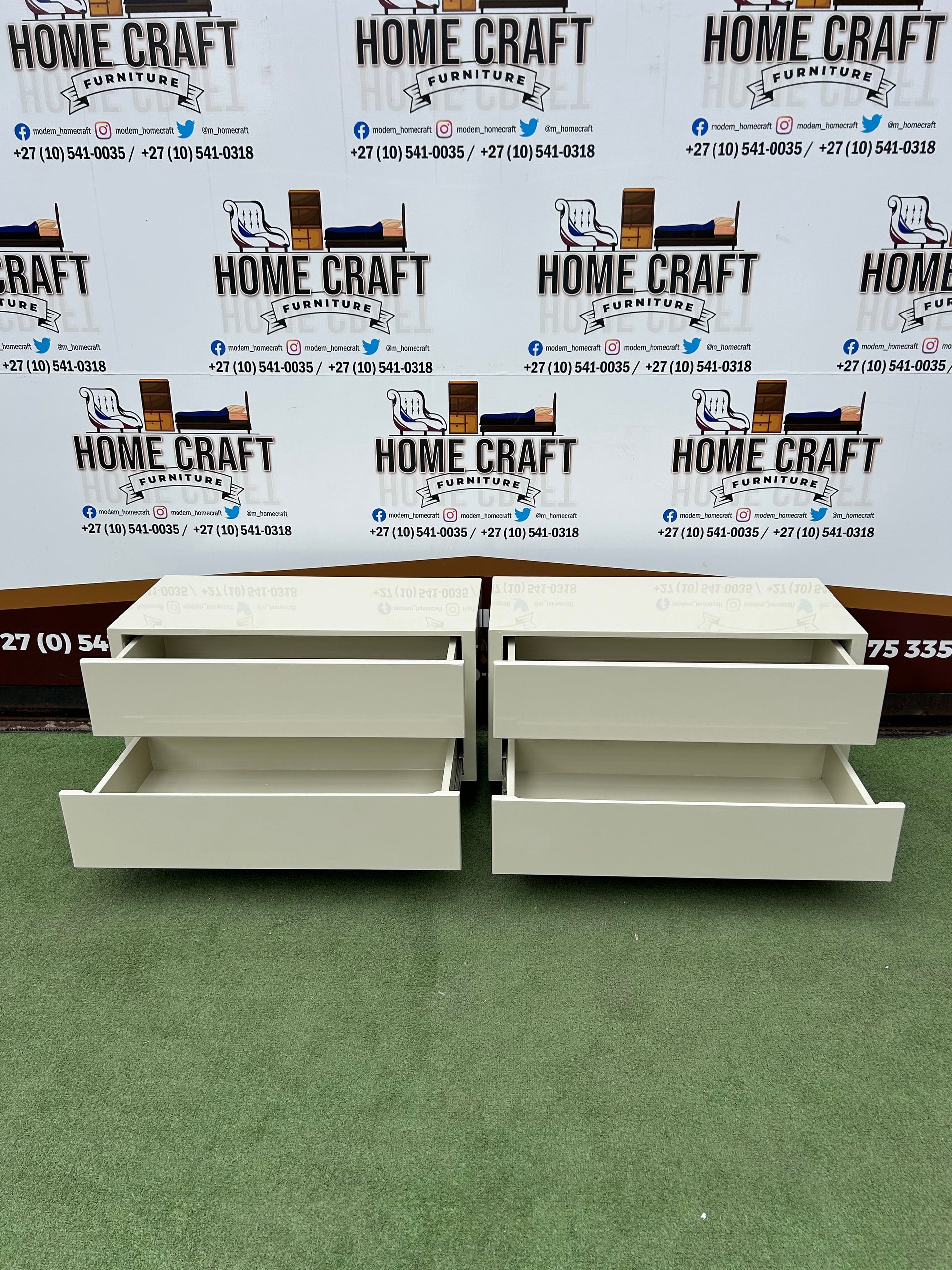 Plain 2 Drawer Pedestals