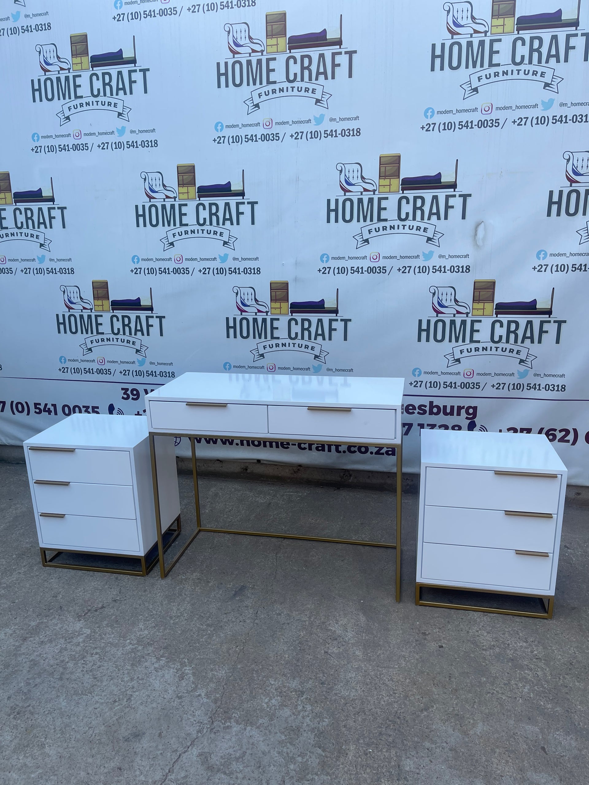 Sofia - 3 Drawer Pedestals & 2 Drawer Dresser