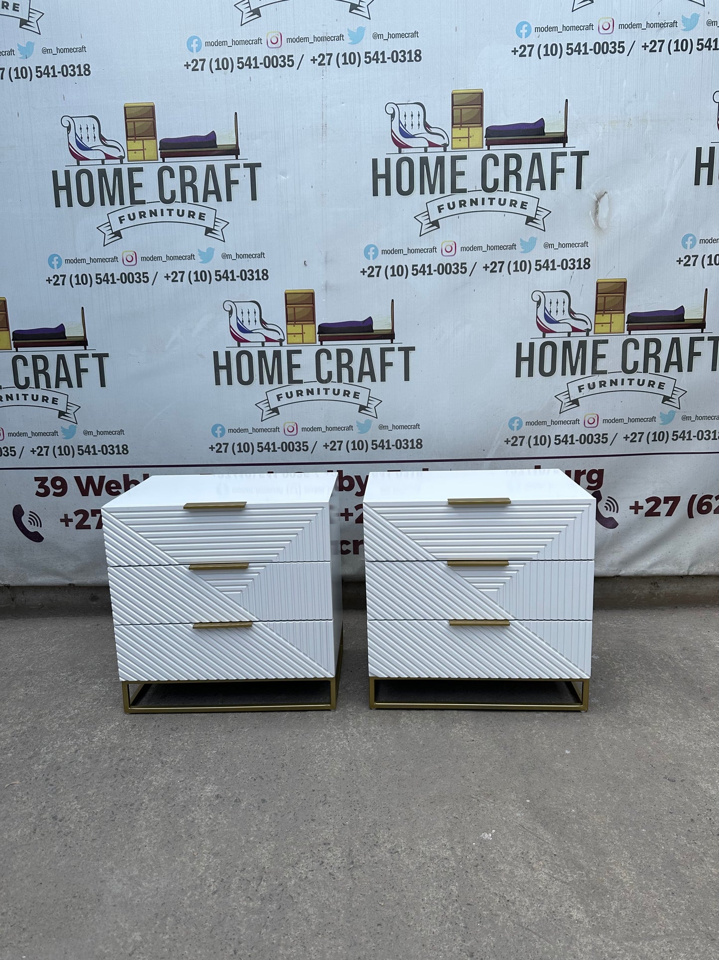 Diamond 3 Drawer Pedestals