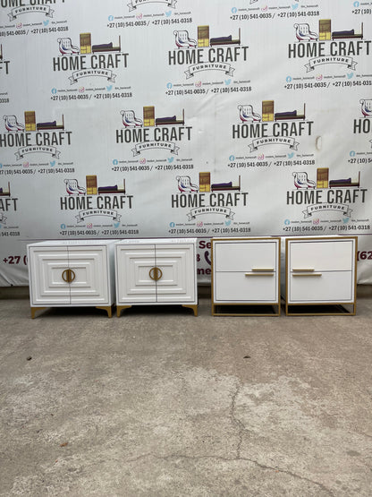 2 Door Pedestals & 2 Drawer Pedestals Combo