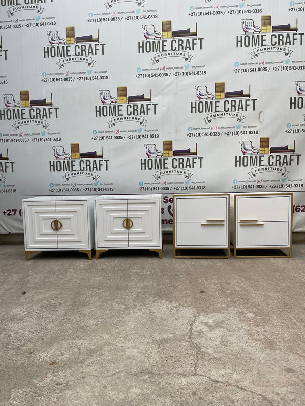 2 Door Pedestals & 2 Drawer Pedestals Combo