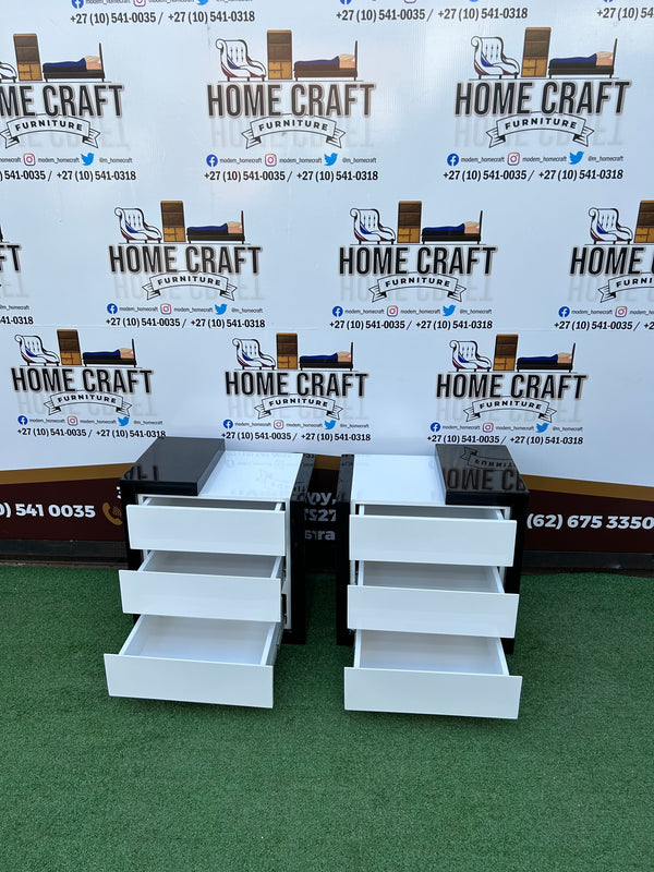 45 * 3 Drawer Pedestals - Wood Cover