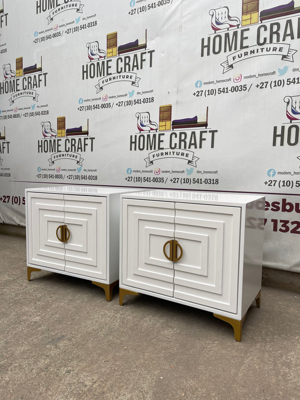 2 Door Pedestals Face Design (Gold)