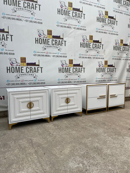 2 Door Pedestals & 2 Drawer Pedestals Combo