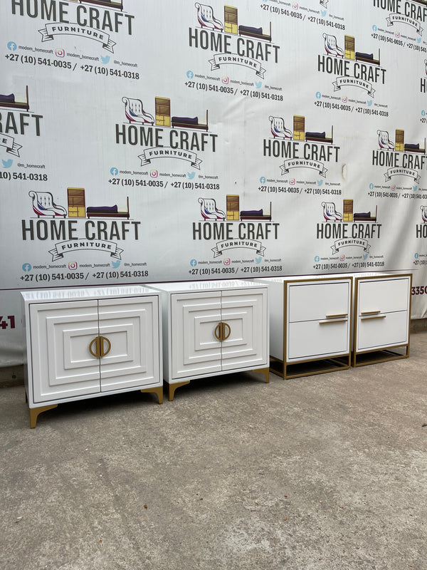 2 Door Pedestals & 2 Drawer Pedestals Combo