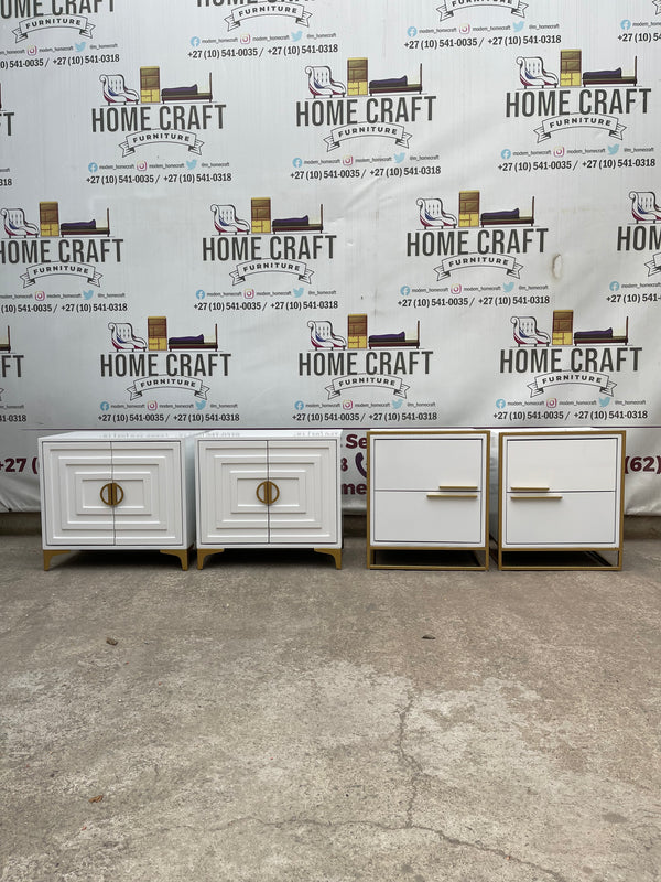 2 Door Pedestals & 2 Drawer Pedestals Combo