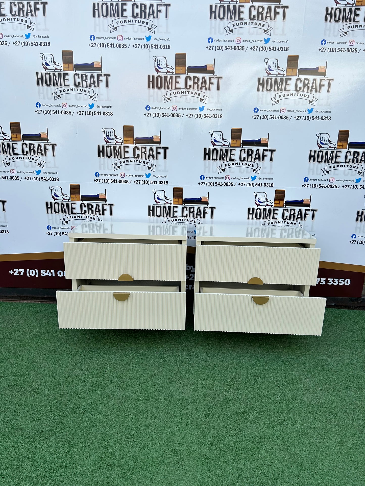 Solo 2 Drawer Pedestals With Round Wooden Legs
