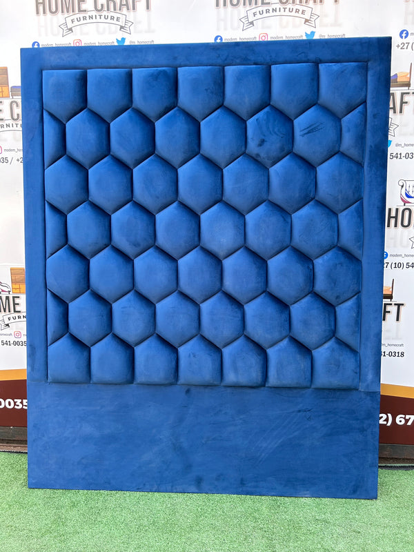 Queen Headboard Honeycomb - Blue