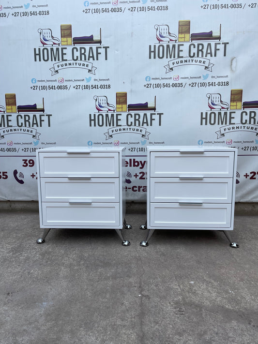 Bongi - 6mm Face Design, 3 Drawer Pedestals