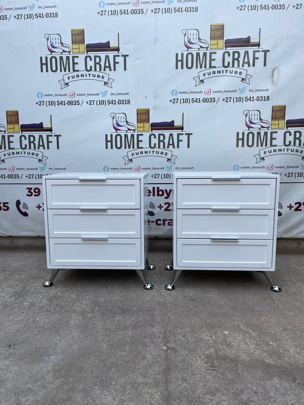 Bongi - 6mm Face Design, 3 Drawer Pedestals