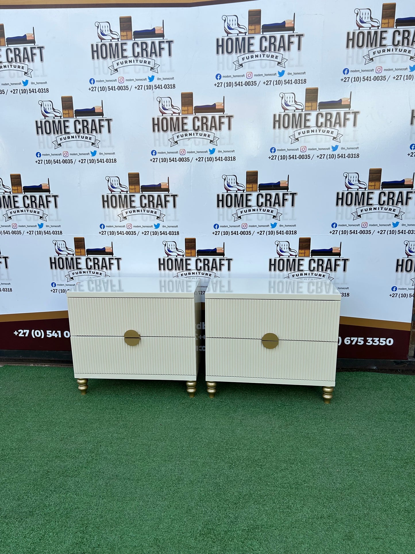 Solo 2 Drawer Pedestals With Round Wooden Legs