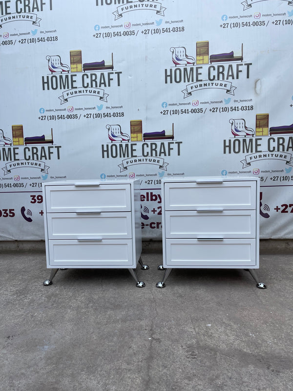 Bongi - 6mm Face Design, 3 Drawer Pedestals