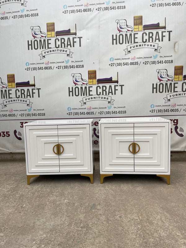 2 Door Pedestals Face Design (Gold)