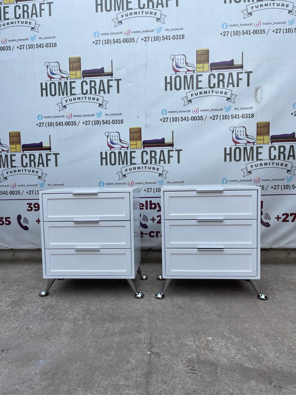 Bongi - 6mm Face Design, 3 Drawer Pedestals