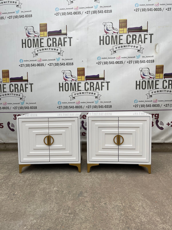 2 Door Pedestals Face Design (Gold)
