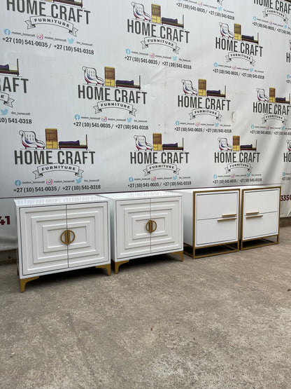 2 Door Pedestals & 2 Drawer Pedestals Combo