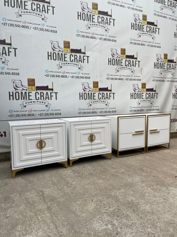 2 Door Pedestals & 2 Drawer Pedestals Combo