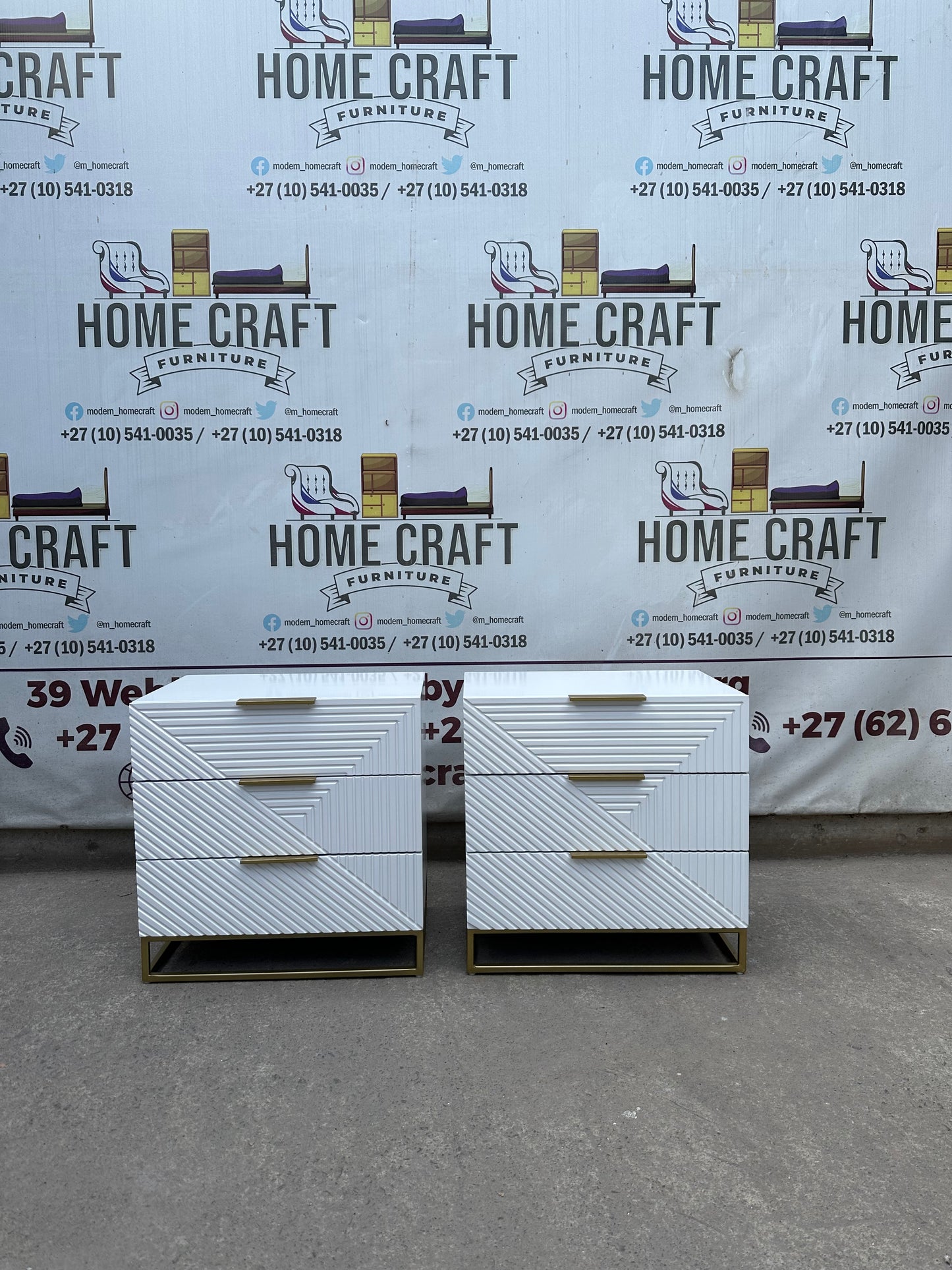 Diamond 3 Drawer Pedestals