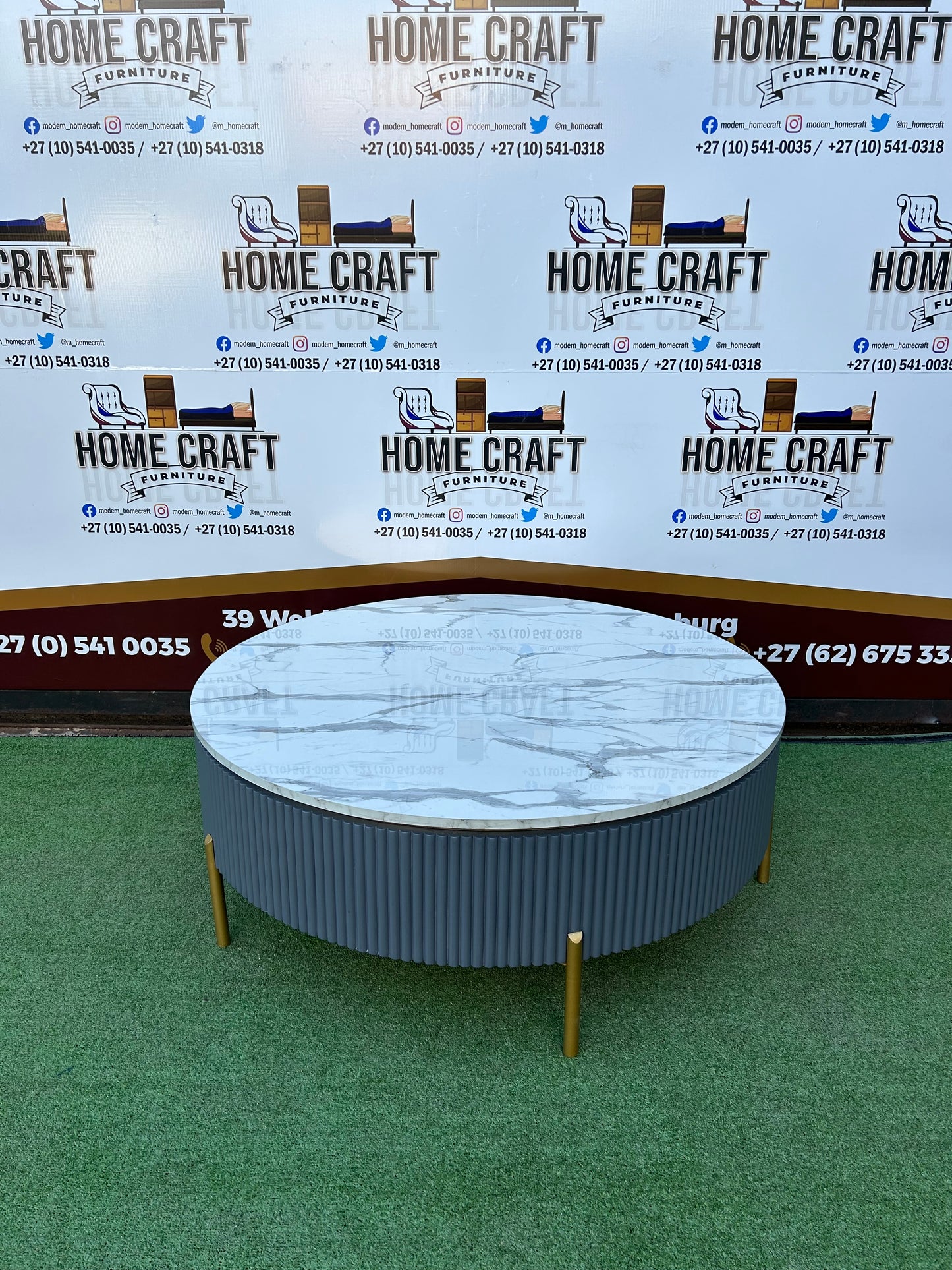 Ria - Coffee Table - Marble Laminated Gloss Top