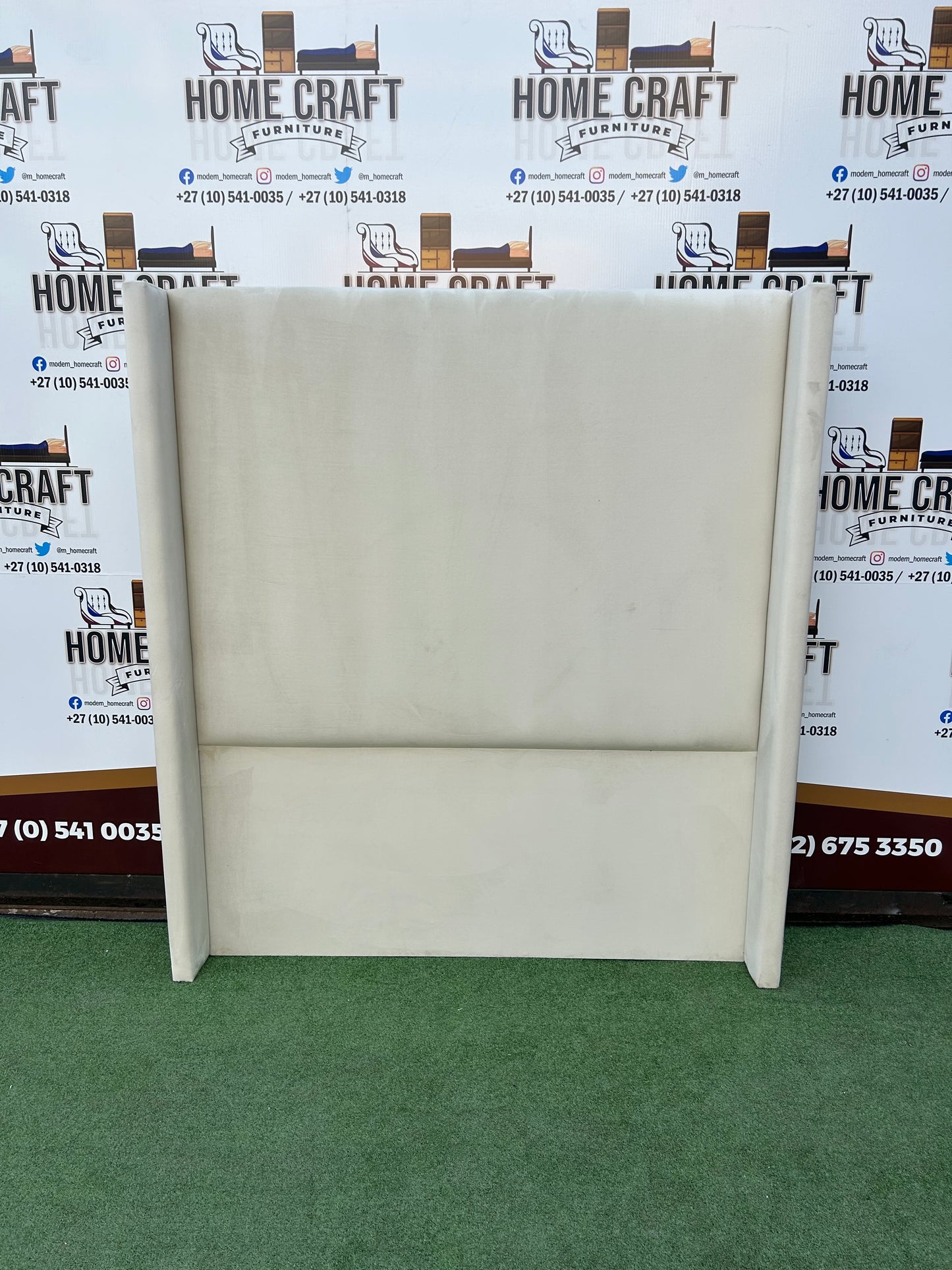 Queen Plain Headboard - Cream