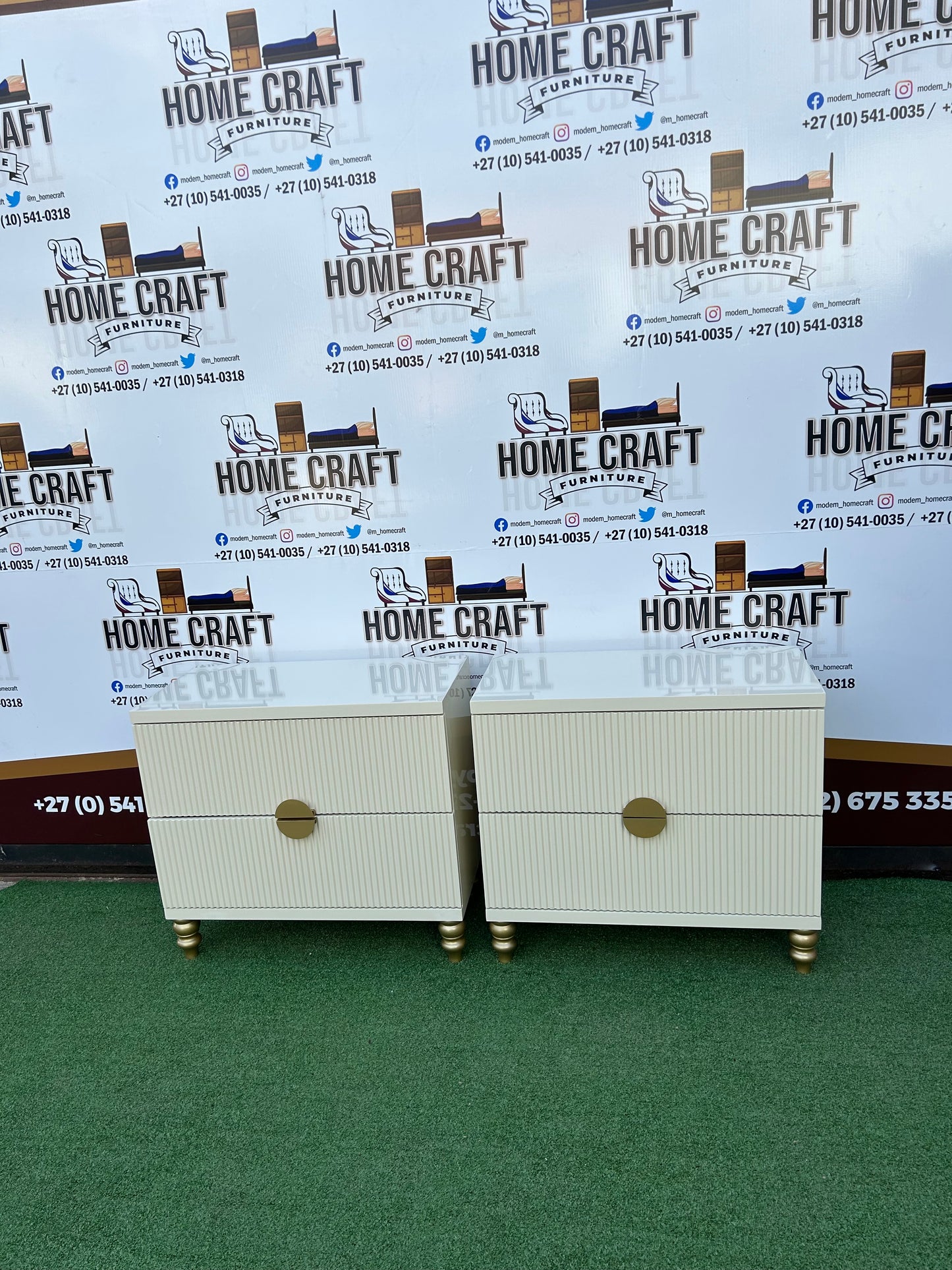 Solo 2 Drawer Pedestals With Round Wooden Legs