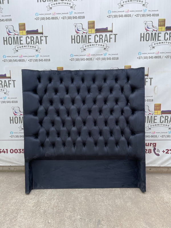 Headboard With Curved Edges - Black