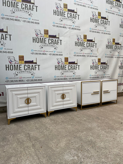 2 Door Pedestals & 2 Drawer Pedestals Combo