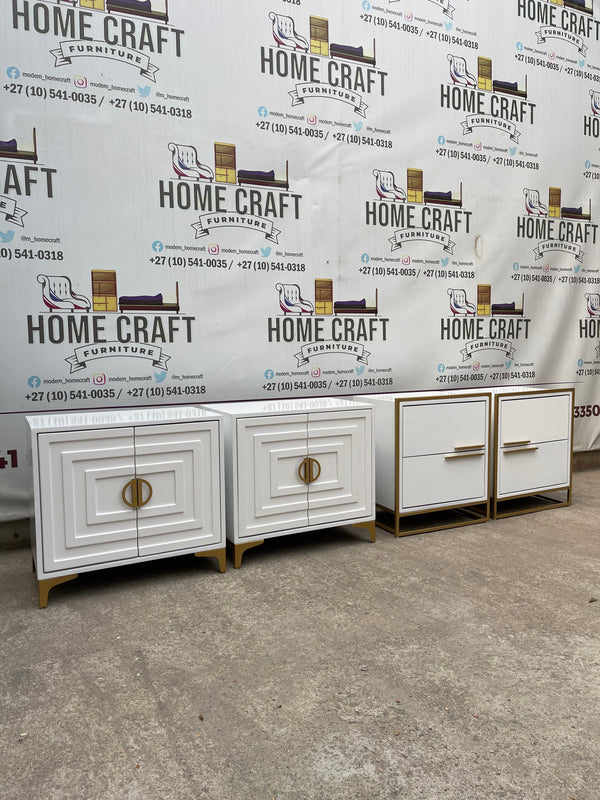 2 Door Pedestals & 2 Drawer Pedestals Combo