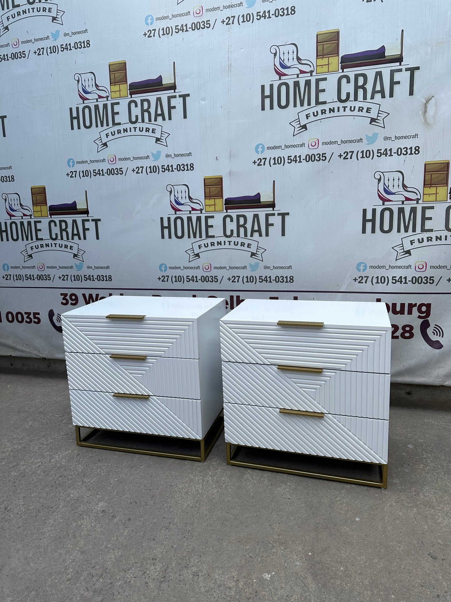 Diamond 3 Drawer Pedestals