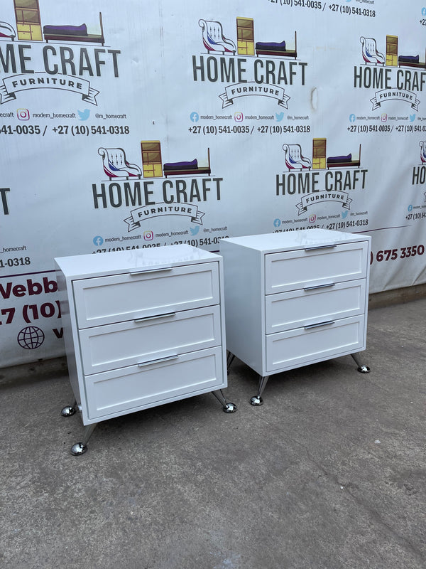 Bongi - 6mm Face Design, 3 Drawer Pedestals