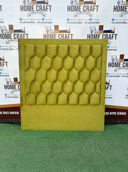 Queen Headboard Honeycomb - Lime Green