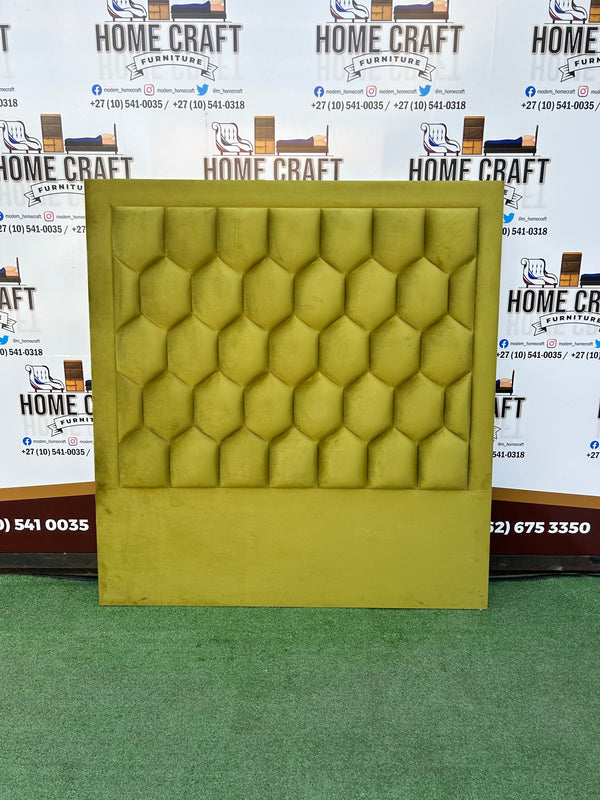 Queen Headboard Honeycomb - Lime Green