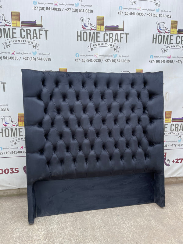 Headboard With Curved Edges - Black