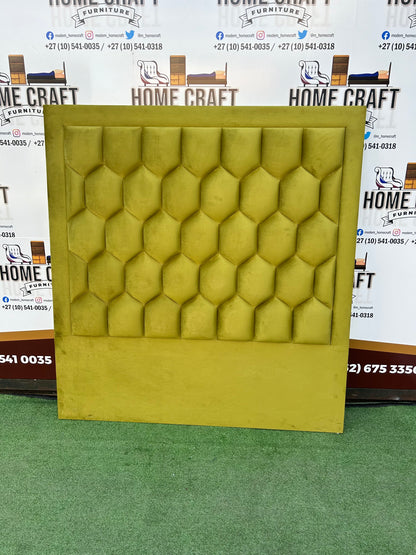 Queen Headboard Honeycomb - Lime Green