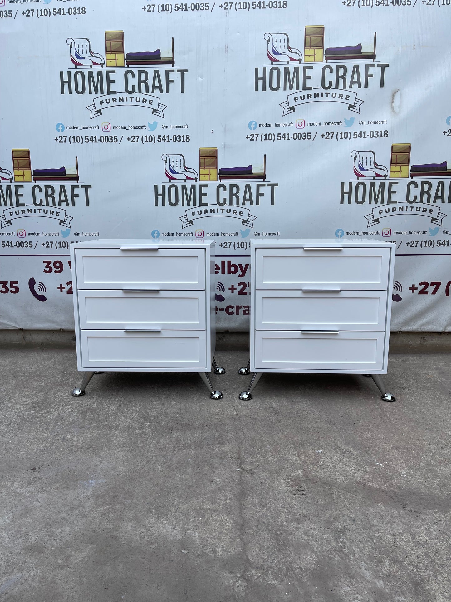 Bongi - 6mm Face Design, 3 Drawer Pedestals