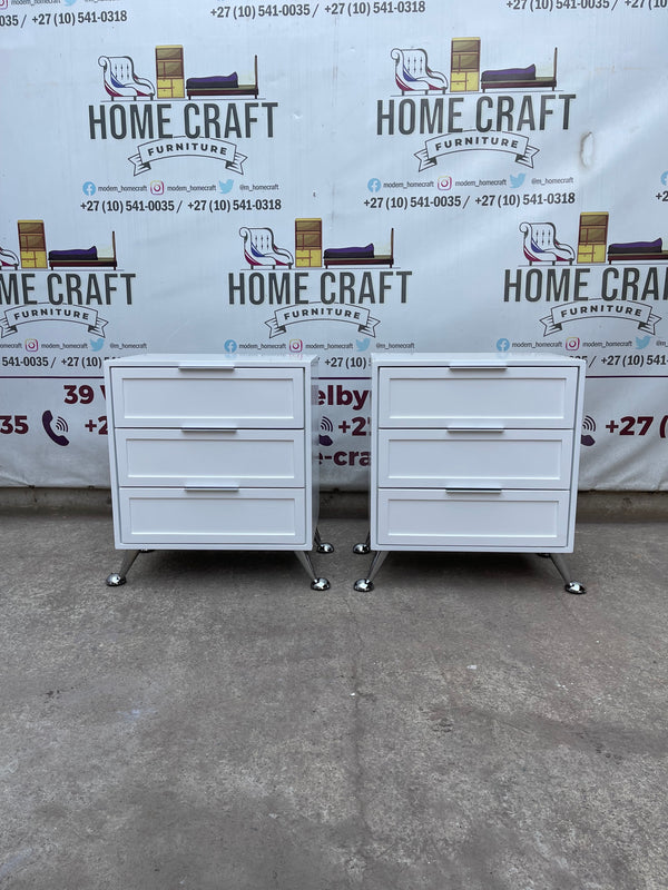 Bongi - 6mm Face Design, 3 Drawer Pedestals