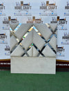 Queen Headboard With Mirrors - Cream