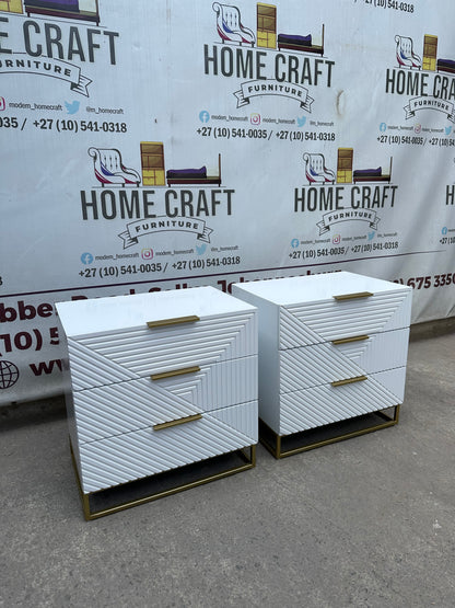 Diamond 3 Drawer Pedestals