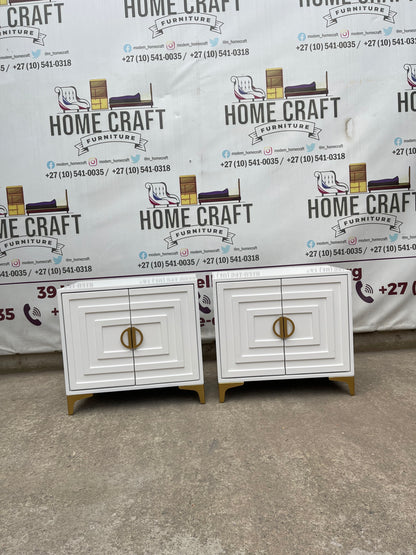 2 Door Pedestals Face Design (Gold)