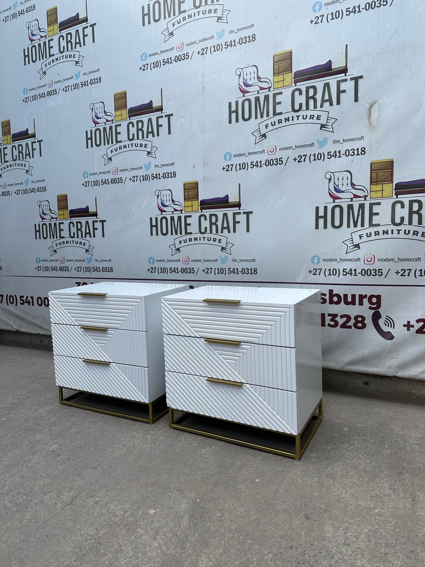 Diamond 3 Drawer Pedestals