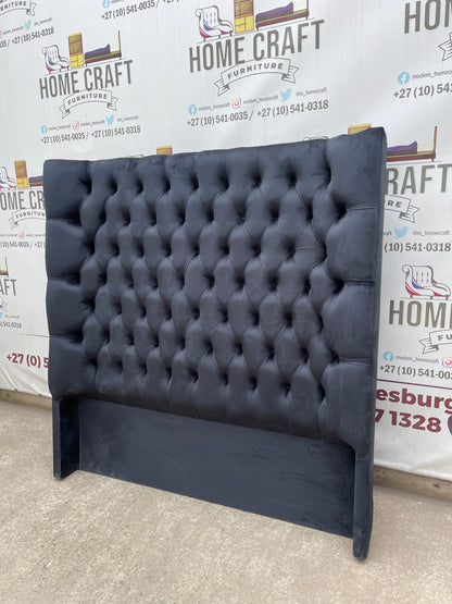 Headboard With Curved Edges - Black