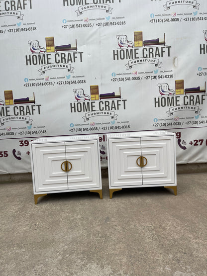 2 Door Pedestals Face Design (Gold)