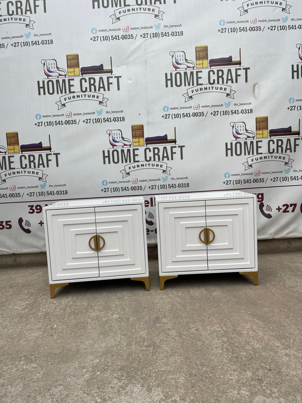 2 Door Pedestals Face Design (Gold)