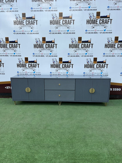 4 Doors & 2 Drawer Tv Stand