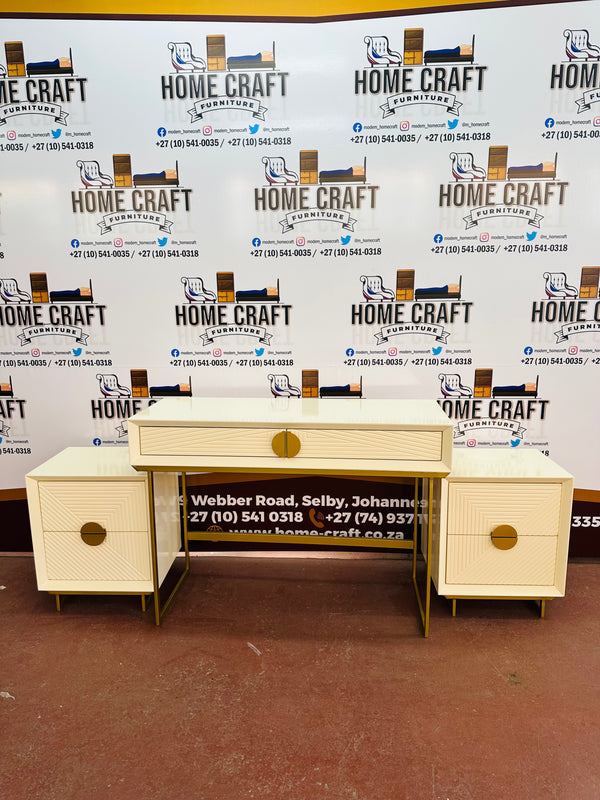 2 Drawer Pedestals and 2 Drawer Dresser