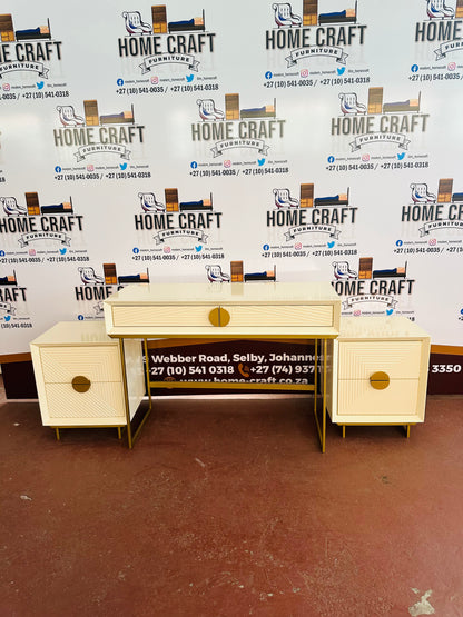 2 Drawer Pedestals and 2 Drawer Dresser