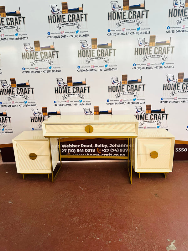 2 Drawer Pedestals and 2 Drawer Dresser